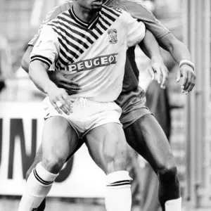 Cyrille Regis and John Fashanu. 21st April 1990 Cyrille Regis and John Fashanu. 21st April 1990