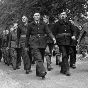 Czechoslovakia soldiers camped on Merseyside. Picture taken 9th July 1940 Czechoslovakia soldiers camped on Merseyside. Picture taken 9th July 1940