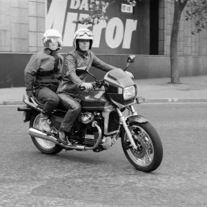Daily Mirror Assistant Editor Anne Robinson goes biking Daily Mirror Assistant Editor Anne Robinson goes biking