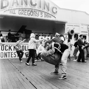Daily Mirror Blackpool Week. Couple dancing to Bill Gregorys band. August 1958 Daily Mirror Blackpool Week. Couple dancing to Bill Gregorys band. August 1958