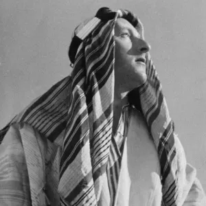 Daily Mirror cameraman George Greenwell seen here in Arab dress during his photographic Daily Mirror cameraman George Greenwell seen here in Arab dress during his photographic