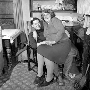 Daisy and Norman Bowen seen here at home. January 1954 A139
