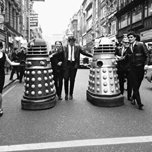 The Daleks come to Bond Street, London. A new pop group calling themselves the "