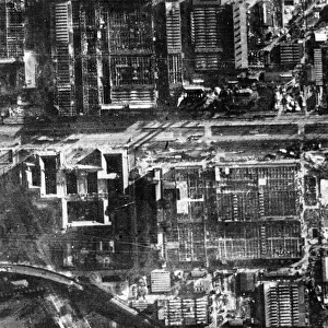Damage to the central areas of Berlin after R. A. F. raids. 24th March 1944
