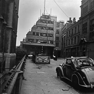 Damage to Fetter Lane, London following a V1 explosion in the capital
