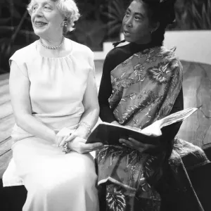 Dame Edith Evans and Mona Hammond at Mermaid Theatre, 1968 Print Dame Edith Evans and Mona Hammond at Mermaid Theatre, 1968 Print