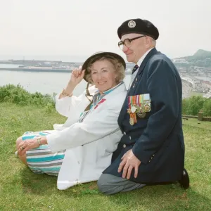 Dame Vera Lynn opens English Heritage Hellfire Corner at Dover Castle, Kent. England