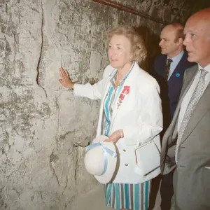 Dame Vera Lynn opens English Heritage Hellfire Corner at Dover Castle, Kent. England