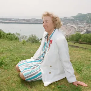 Dame Vera Lynn opens English Heritage Hellfire Corner at Dover Castle, Kent. England
