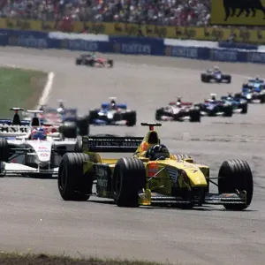 Damon Hill während des britischen Großpreises Juli 1999 Der britische Grand-Prix vom Jahre 1999. Damon Hill während des britischen Großpreises Juli 1999 Der britische Grand-Prix vom Jahre 1999.