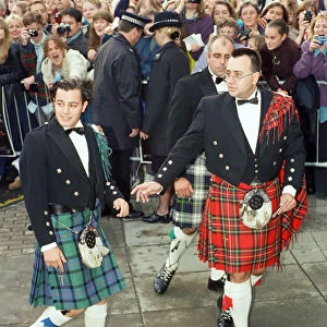 Dan Falzon attends the premiere of Braveheart in Stirling, Scotland. 3rd September 1995