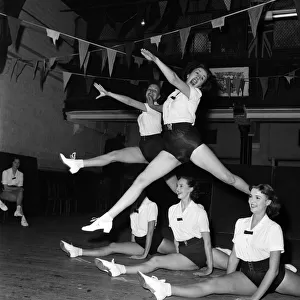 Dance: The Palladium Tiller Girls rehearsed the dance routine at the Paddington Boys Club