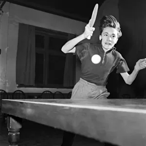 Daniel Perry. Table Tennis Contest. August 1953 D461-005