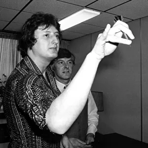 Darts player Eric Bristow January 1980