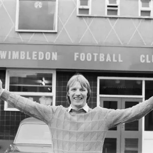 Dave Bassett in print, a 1983 photograph of the Wimbledon manager Dave Bassett in print, a 1983 photograph of the Wimbledon manager