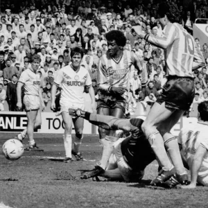 Dave Bennett scores during a match between Coventry City Dave Bennett scores during a match between Coventry City