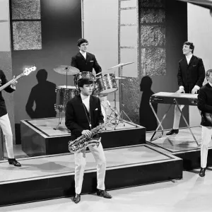 The Dave Clark Five performing in a studio. Circa 1964 The Dave Clark Five performing in a studio. Circa 1964