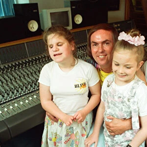 Dave Hill, guitarist from Slade, at Rich Bitch recording studios in Selly Oak recording a