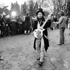 Dave Hill at Eastnor Castle Print, 26th January 1984