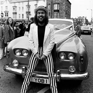 Dave Hill of Slade with his Rolls Royce Silver Cloud 1984 YOB 1