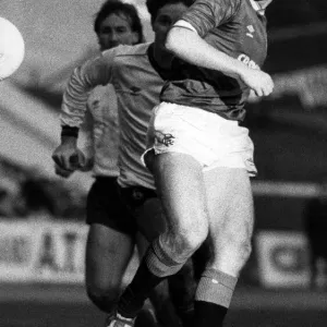 Dave MacKinnon in action for Rangers F. C. against Dundee. Circa 1985