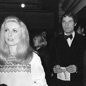 David Bailey and wife Catherine Deneuve at film premiere - 19th April 1967