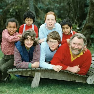 David Bellamy and his wife Rosemary with their children. 20th January 1983