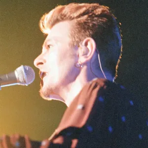 David Bowie in Concert, The Earthling World Tour, pictured at Rock City, Nottingham David Bowie in Concert, The Earthling World Tour, pictured at Rock City, Nottingham