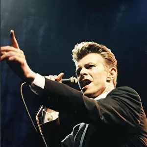 David Bowie in concert at Milton Keynes - August 1990