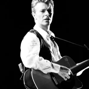 David Bowie performing at The Birmingham NEC, as part of his 1990 Sound