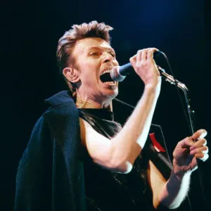 Print of David Bowie performing at the NYNEX Arena in Manchester Print of David Bowie performing at the NYNEX Arena in Manchester