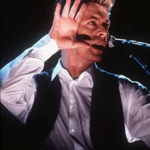 David Bowie Pop Singer at the London Arena David Bowie Pop Singer at the London Arena