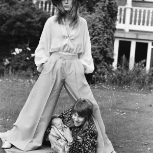 David Bowie, the pop star and song writer, whose wife Angie three weeks ago presented him David Bowie, the pop star and song writer, whose wife Angie three weeks ago presented him
