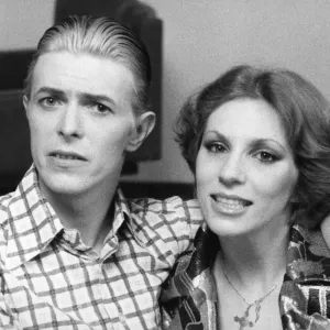 David Bowie with Angie in London, 4th May 1976 Print