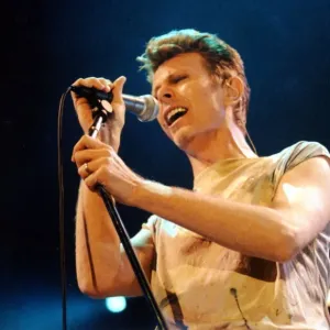 David Bowie, singer playing Cardiff - Copyright - Western Mail and Echo Ltd David Bowie, singer playing Cardiff - Copyright - Western Mail and Echo Ltd