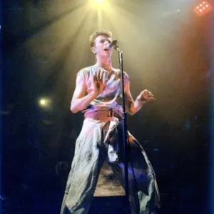 David Bowie, singer playing Cardiff - Copyright - Western Mail and Echo Ltd David Bowie, singer playing Cardiff - Copyright - Western Mail and Echo Ltd