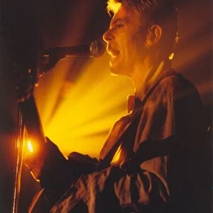 David Bowie on stage at the Riverside Club in Newcastle