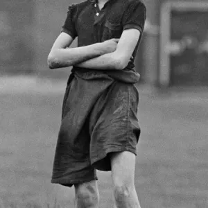 David Bradley, (aged 14) playing the part of Billy Casper, pictured with his Kestral