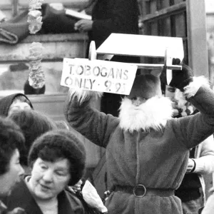 David Burbidge was in his Santa outfit selling sledges in Glasgow when the police arrived David Burbidge was in his Santa outfit selling sledges in Glasgow when the police arrived