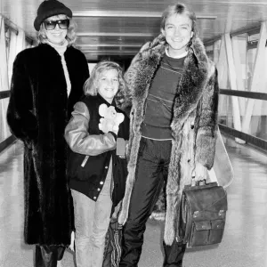 David Cassidy, singer, actor and musician, in 1985. David, his wile Mell David Cassidy, singer, actor and musician, in 1985. David, his wile Mell