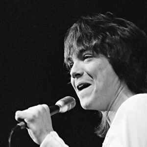 David Cassidy, singer, actor and musician, in concert at Wembley Arena. London