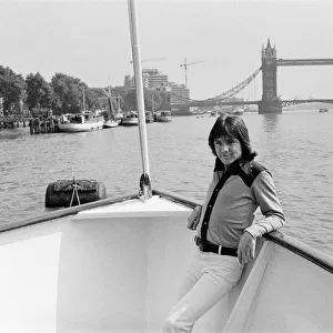 David Cassidy, singer and actor, pictured in 1972. David is pictured aboard