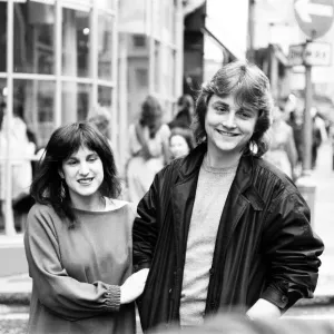 David & Elizabeth Emanuel, fashion designers, phootographed in Brooke Street, Mayfair David & Elizabeth Emanuel, fashion designers, phootographed in Brooke Street, Mayfair