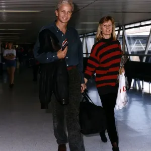 David Gower at Heathrow Airport Print, 14th April 1990