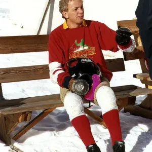David Gower former England Cricket captain enjoys skiing break on the Cresta Run David Gower former England Cricket captain enjoys skiing break on the Cresta Run
