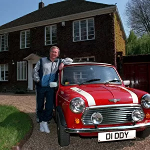 DAVID HAMILTON, D. J. WITH HIS PERSONALISED NUMBER PLATE 26 / 04 / 1991