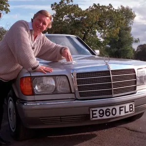 DAVID HAMILTON WITH HIS MERCEDES BENZ 14 / 10 / 1989 DAVID HAMILTON WITH HIS MERCEDES BENZ 14 / 10 / 1989