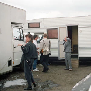 David Jason during the filming of the "Only Fools and Horses"