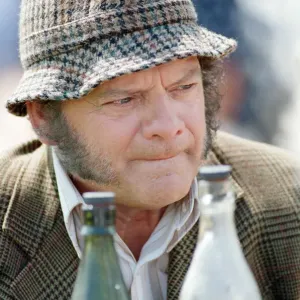 David Jason playing the role of Pop Larkin during the filming of David Jason playing the role of Pop Larkin during the filming of
