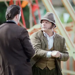 David Jason playing the role of Pop Larkin during the filming of David Jason playing the role of Pop Larkin during the filming of